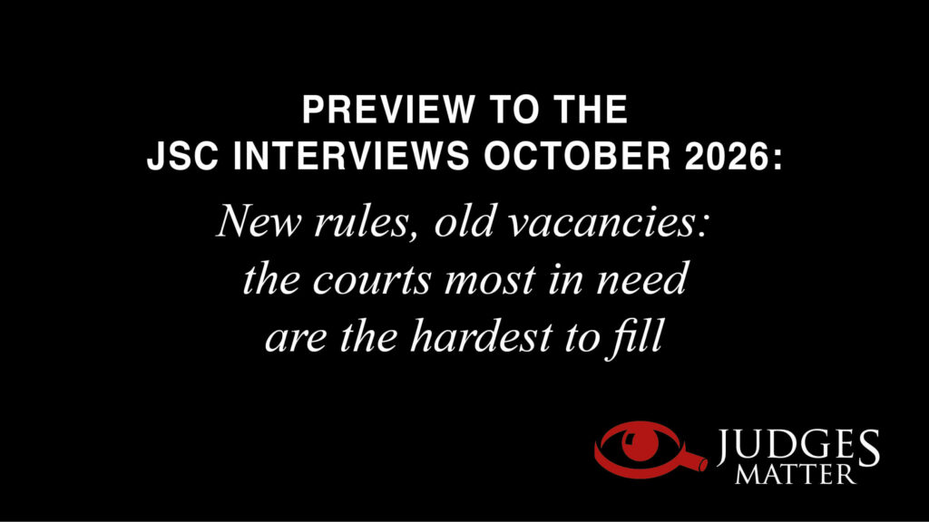 Preview of the JSC Interviews: October 2026
